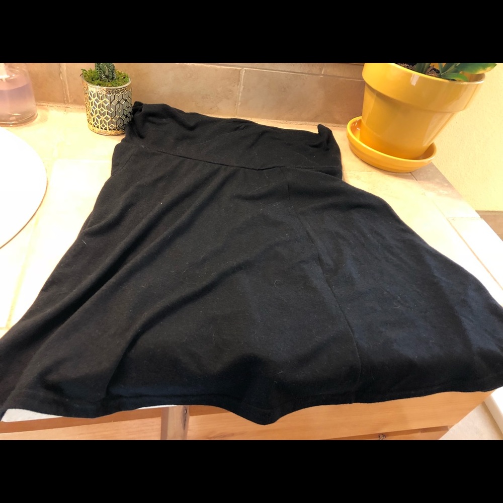 Black maternity skirt